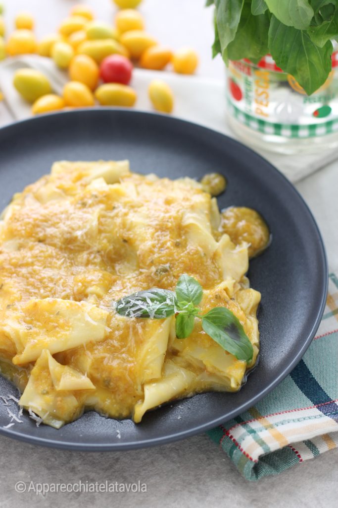 pasta met gele tomaatjes