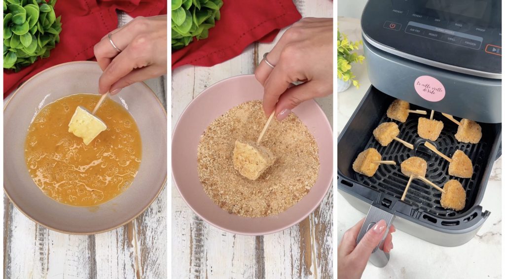 Krokante brie in de airfryer