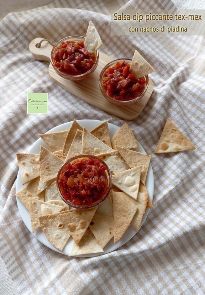 pittige Tex-Mex dipsaus met piadina nacho's