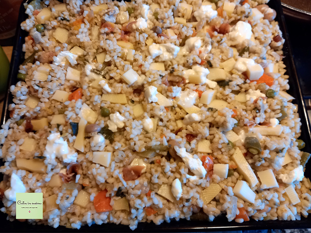 risotto met minestrone diepvries vegetarische versie