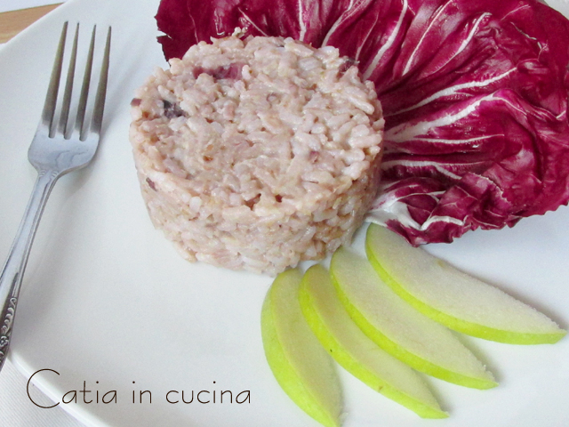 risotto radicchio en appels