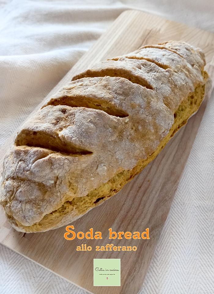 soda brood geel met saffraan stokbrood