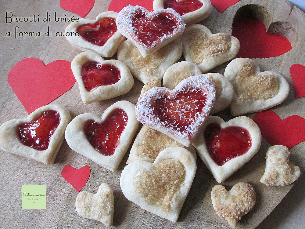 Trouwbiscuitjes in hartvorm