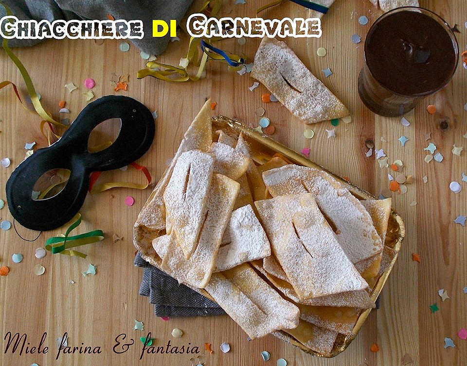Chiacchiere van carnaval. Gemakkelijk recept zonder gist