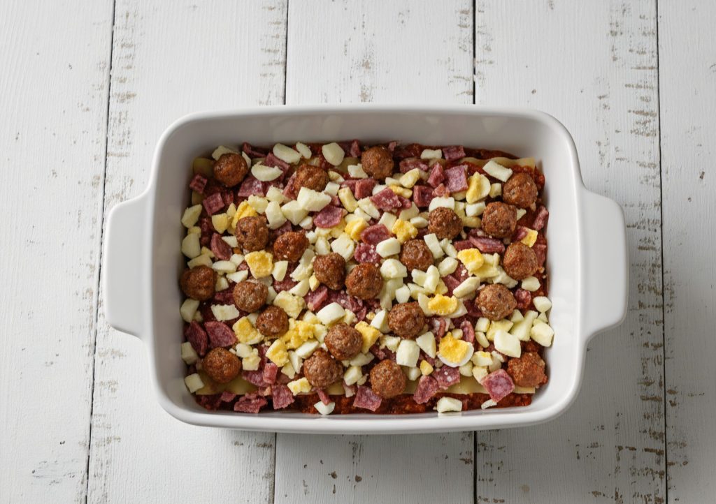 Napolitaanse Gekrulde Lasagne