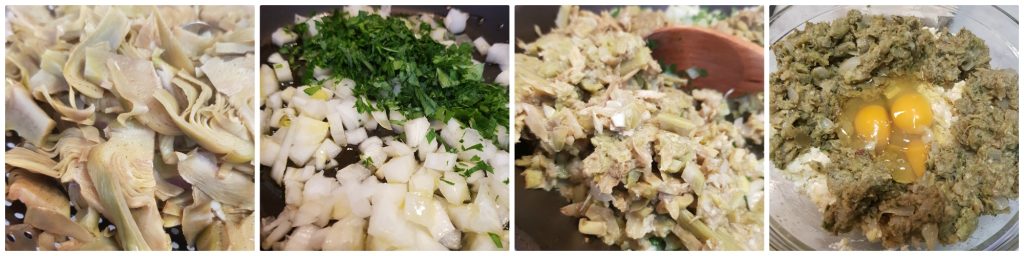 artisjokken- en aardappelpastei