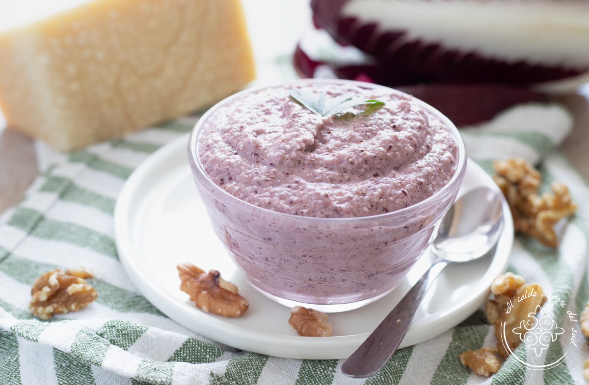 Pesto van radicchio en speck