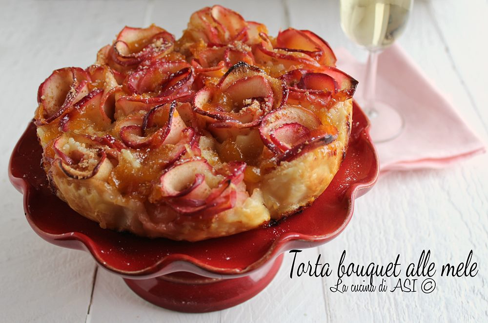 Boekettaart met appels