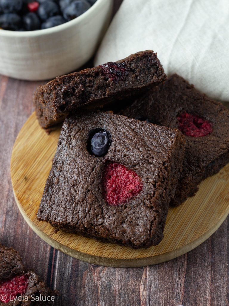Brownies met bessen