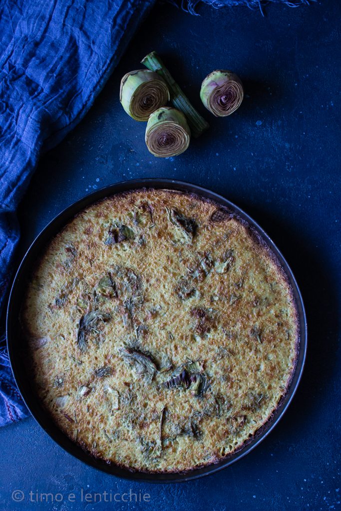 Cecina met artisjokken (kikkererwtenfarinata)