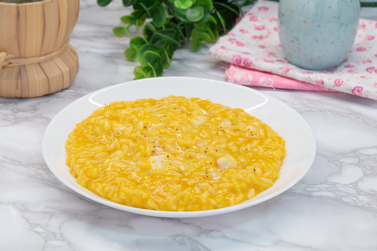 Risotto met pompoen en taleggio