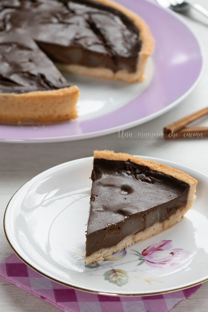 Chocolade- en Perentaart