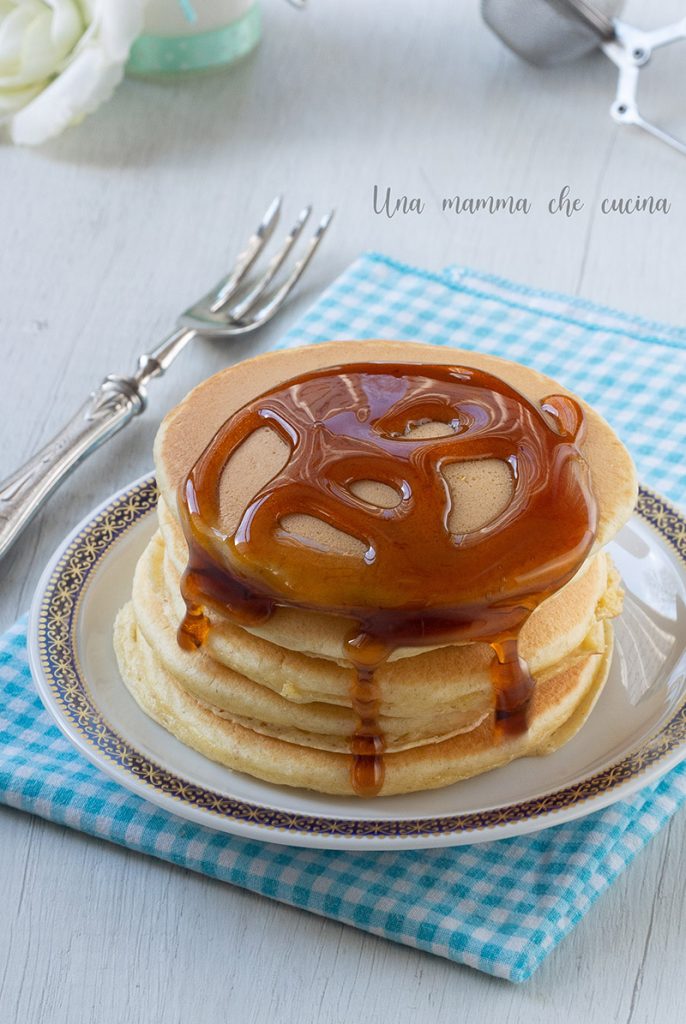 Pannenkoek met ahornsiroop