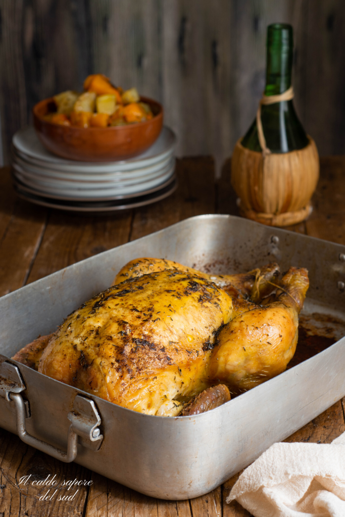 hele geroosterde kip uit de oven