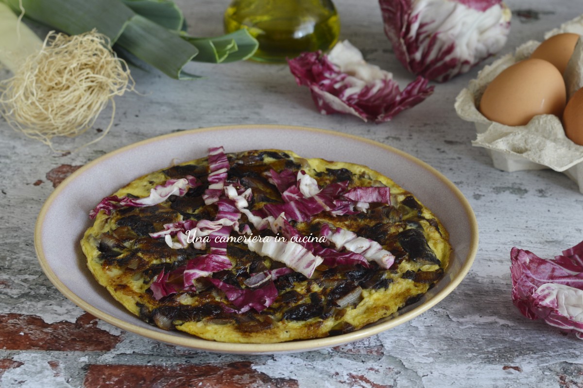 Frittata met radicchio