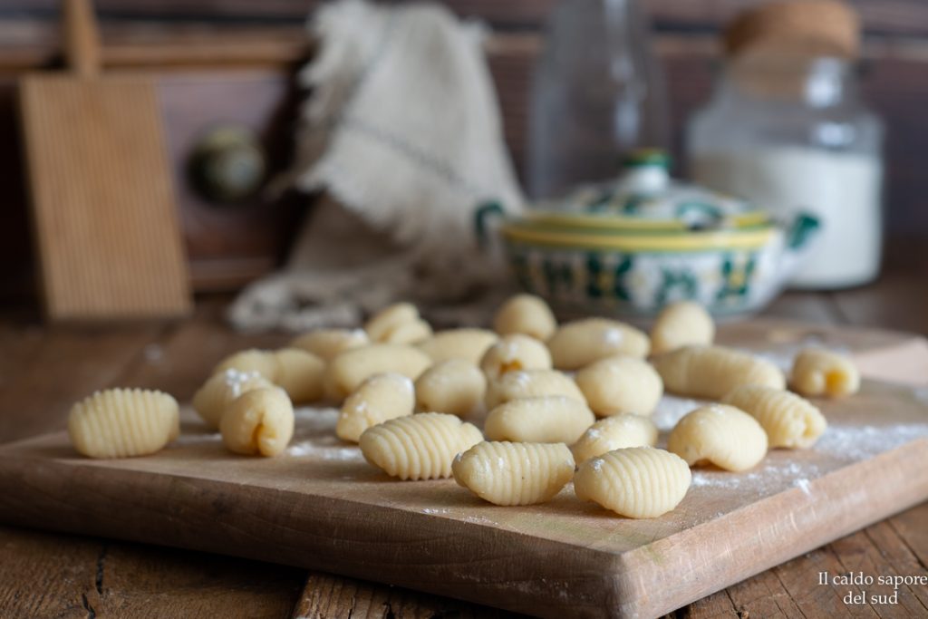 Gnocchi zonder aardappel met water