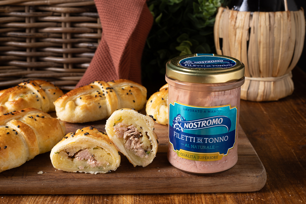Tonijnfilets in bladerdeegkorst