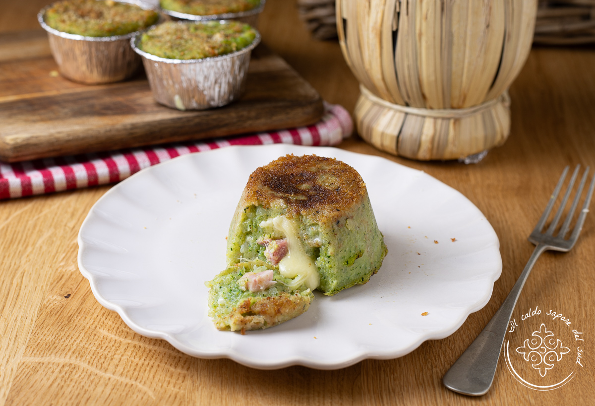 Aardappeltaartjes met broccoli