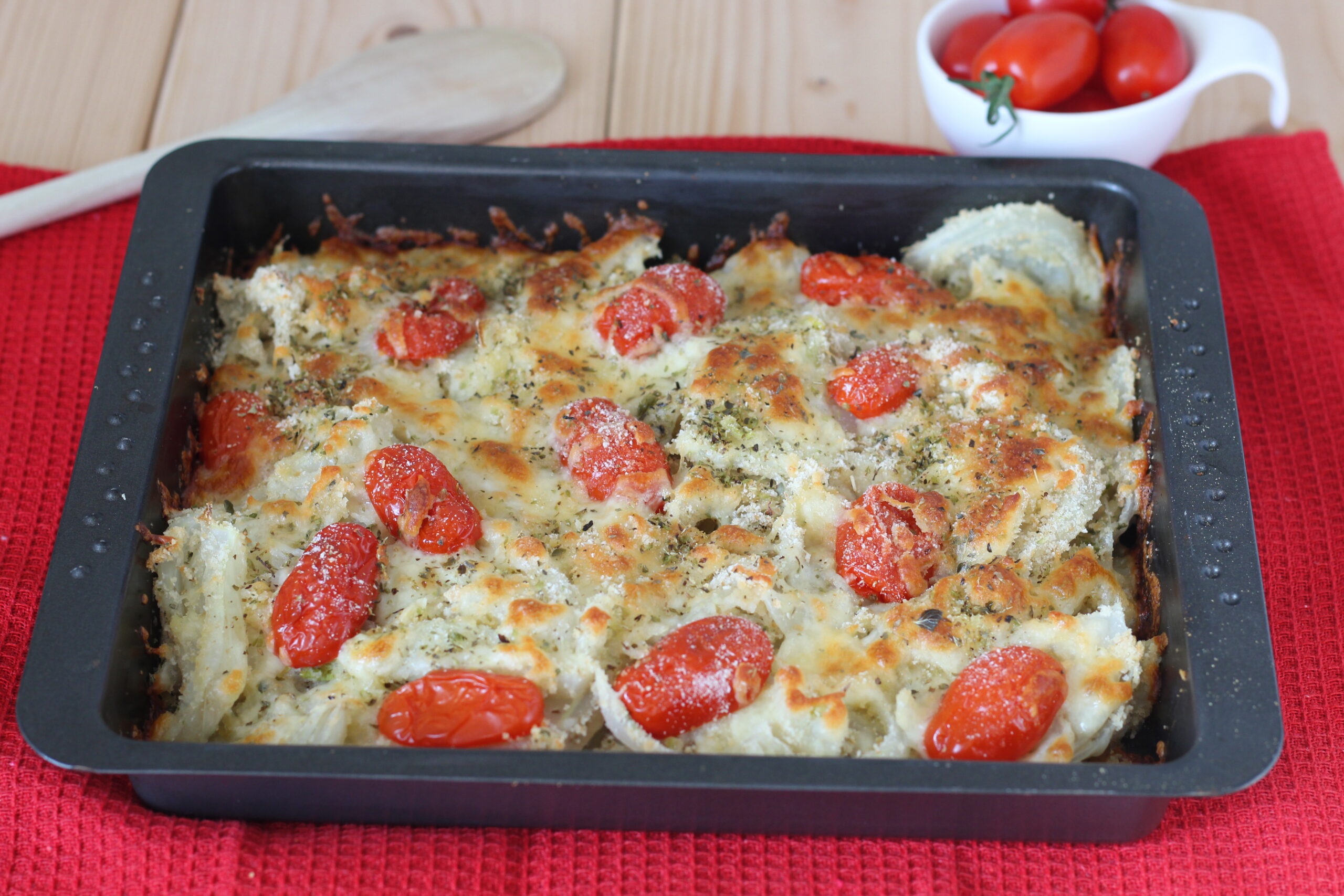 Venkel alla pizzaiola uit de oven