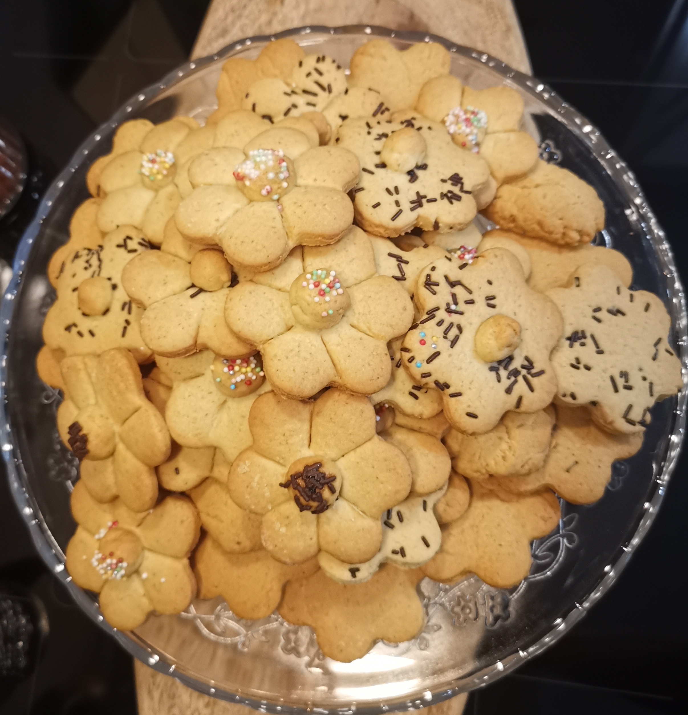 Eenvoudige bloemkoekjes