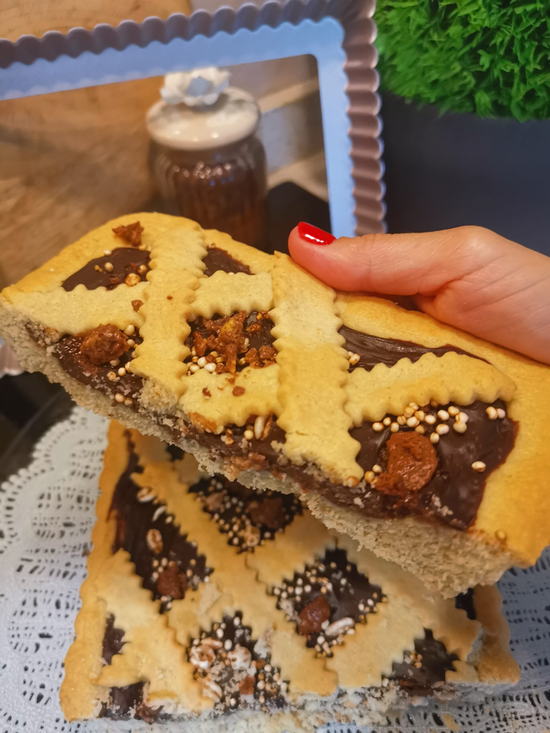 Lichte cacaocrème taart