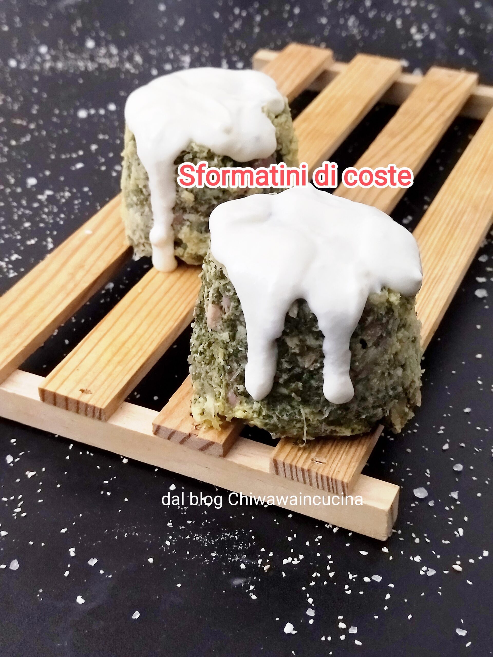 Kleine taartjes van snijbiet