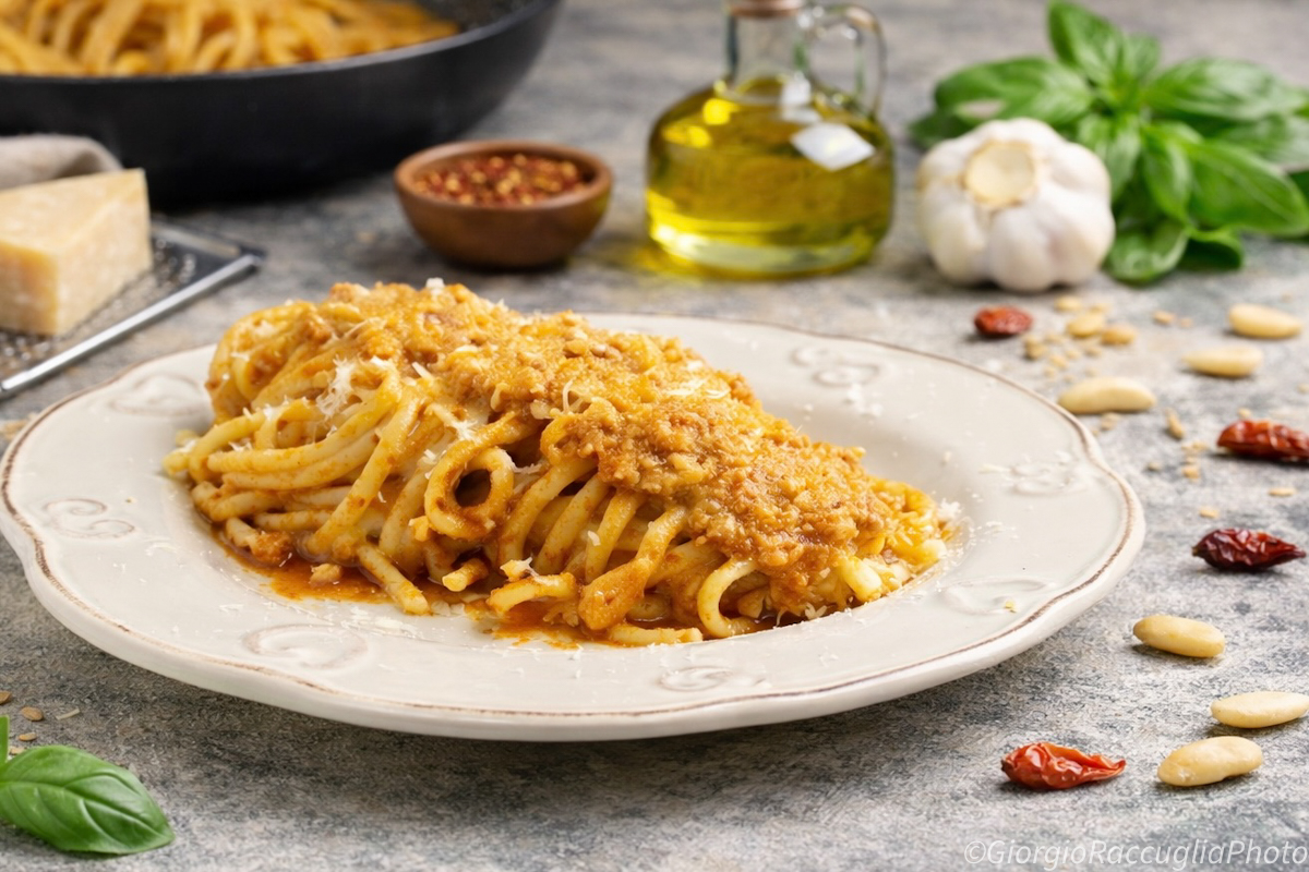 Pasta met zongedroogde tomatenpesto: snel, romig en smaakvol