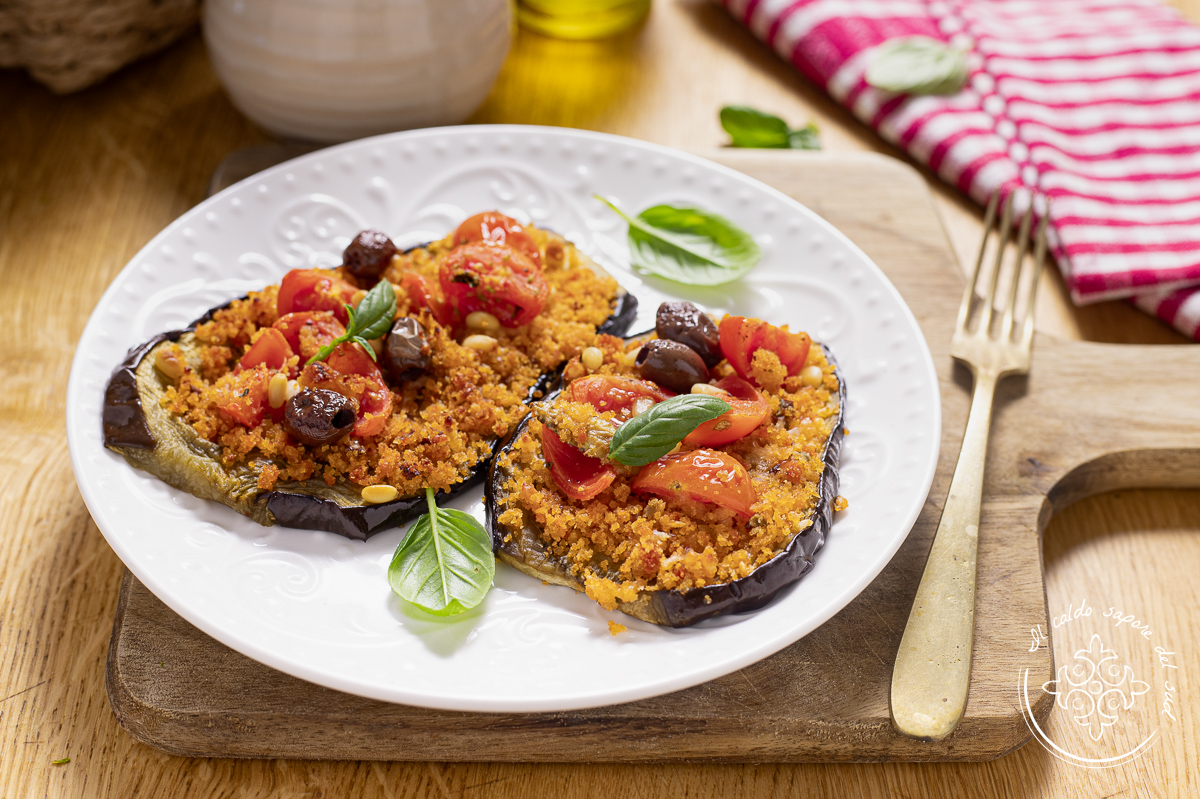 Gegratineerde aubergines op Siciliaanse wijze