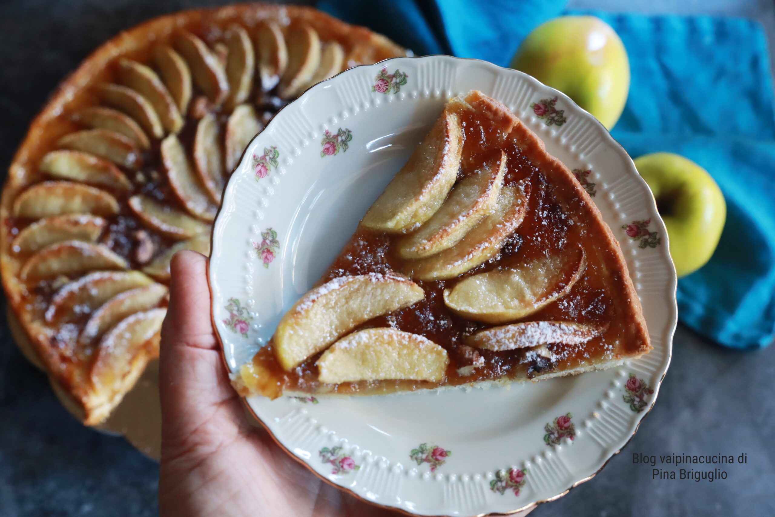 Appeltaart met noten