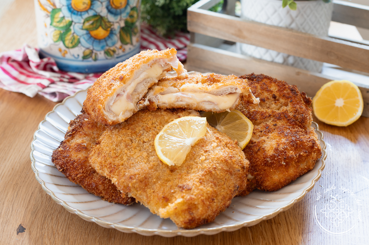 Kipkoteletten met ham en kaas