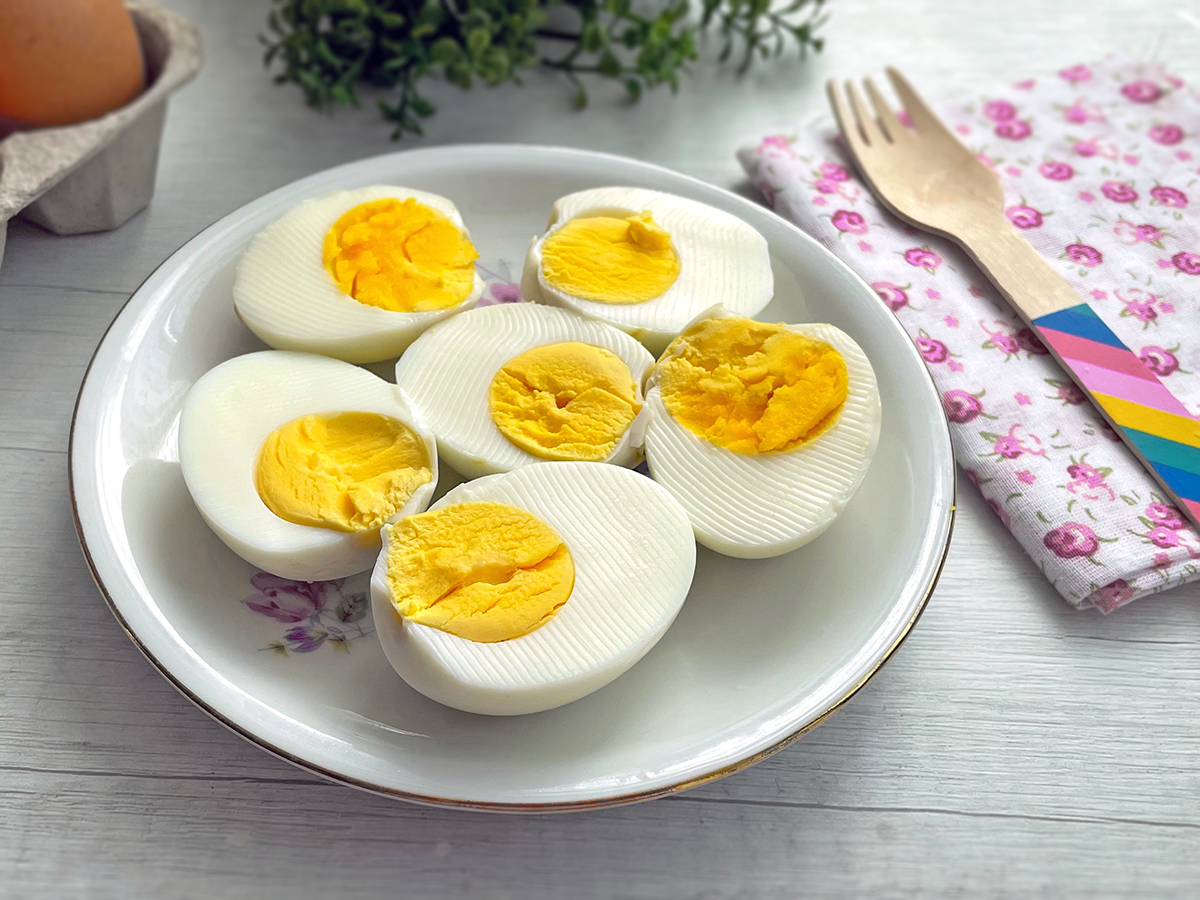 Hardgekookte eieren in de airfryer