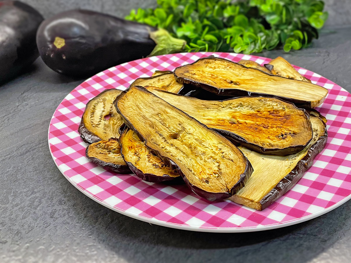 Hoe veel aubergines grillen in een airfryer