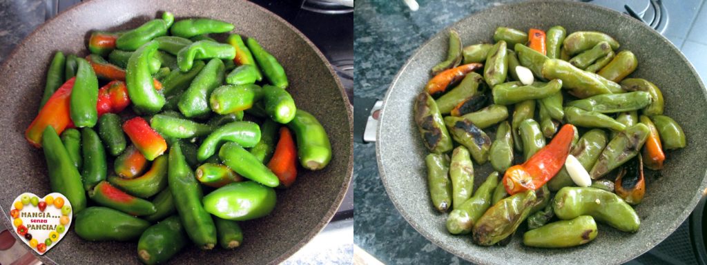 Kip met friggitelli paprika's en aardappelen in de pan, Eet zonder Buik