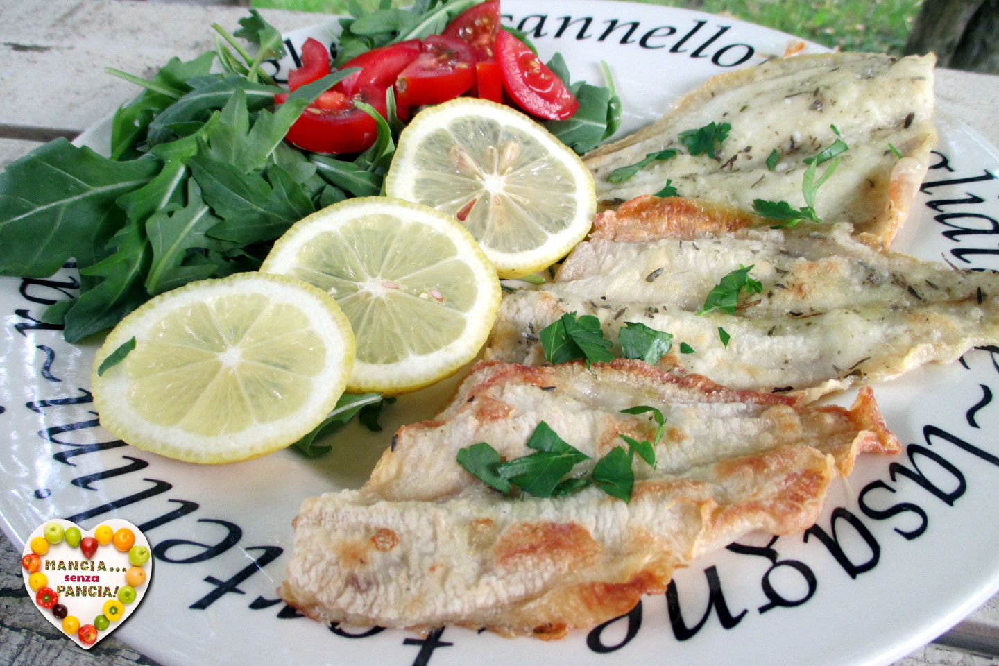 Tong à la meunière uit de oven