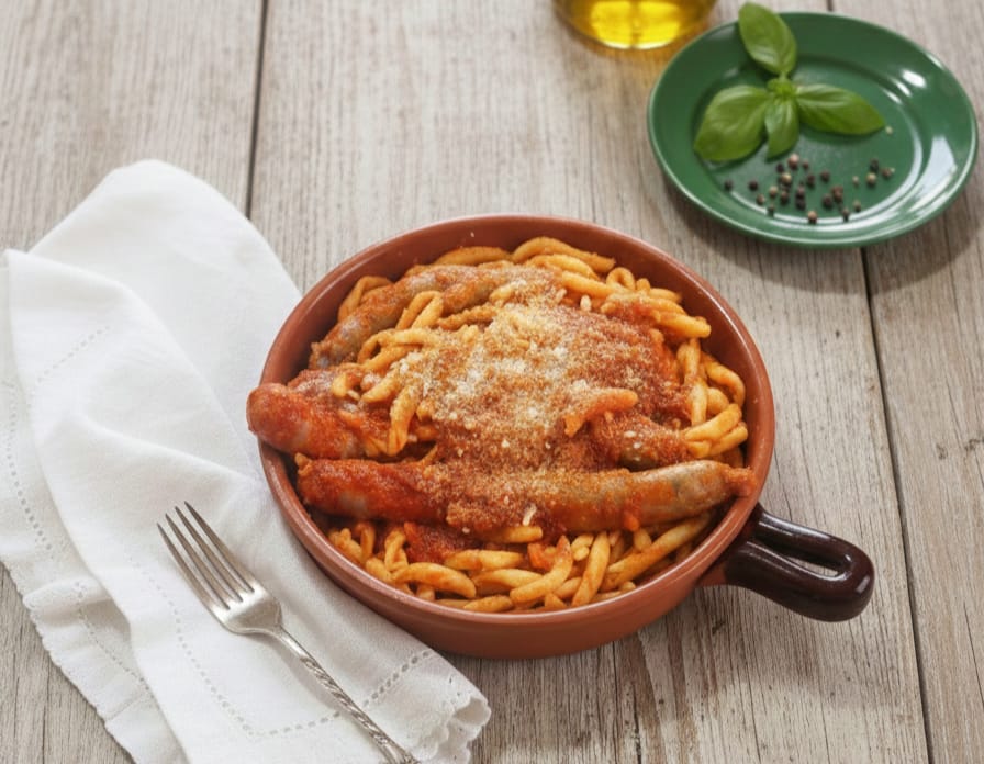 Carnavalpasta met Siciliaanse worst