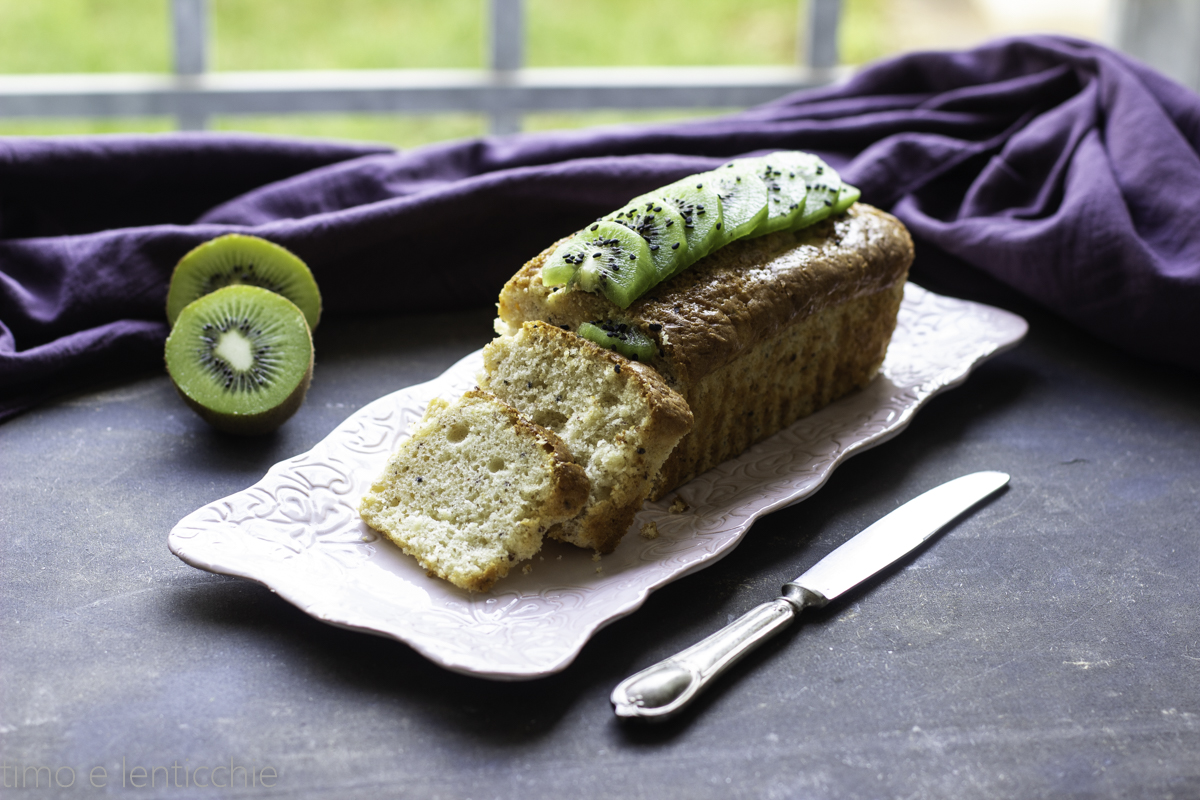Zachte kiwi cake zonder boter