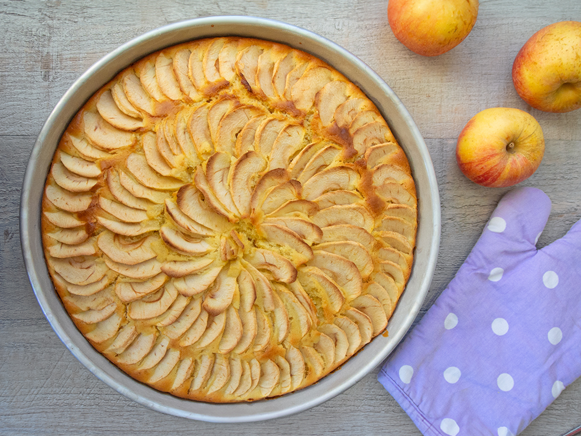 Appeltaart zonder boter