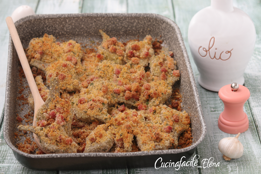 Artisjokken gegratineerd in de oven