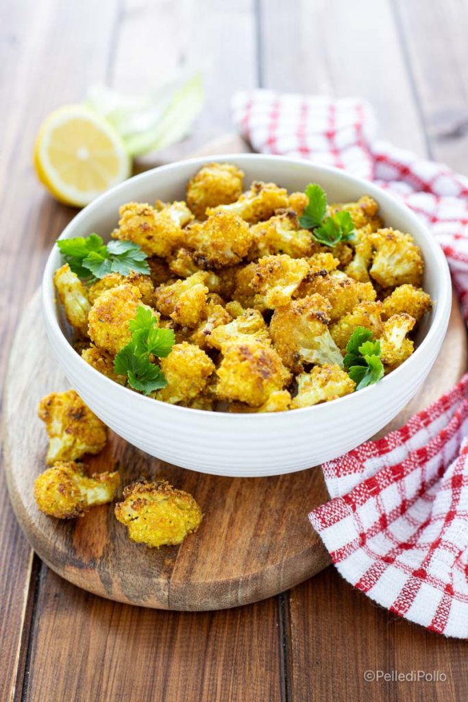 bloemkool popcorn uit de oven