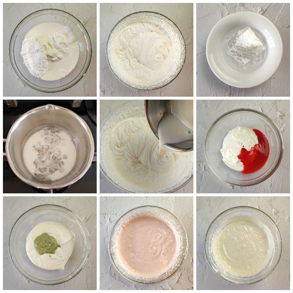 cheesecake aardbeien en pistache