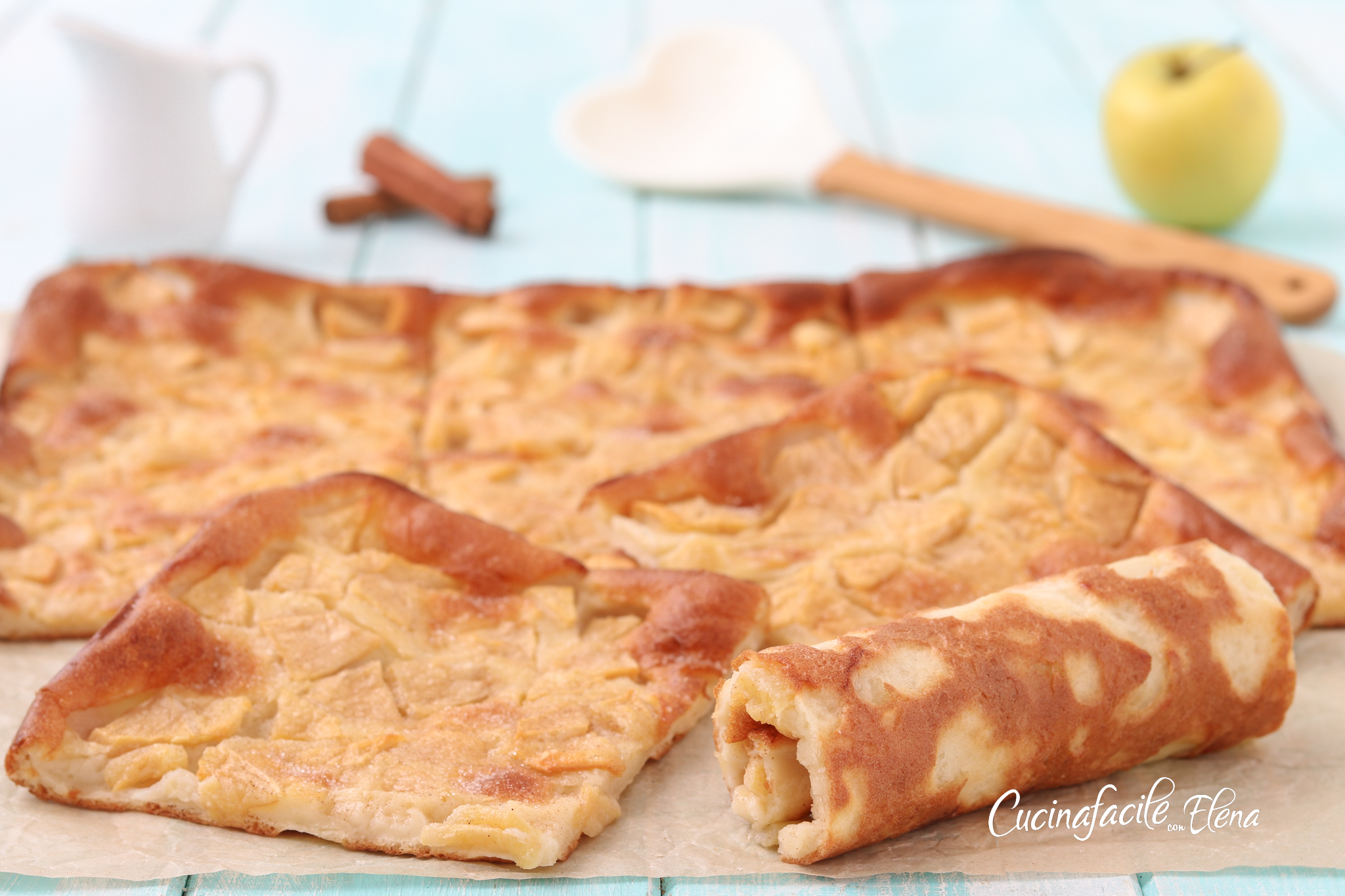 Grote appelpannenkoek uit de oven