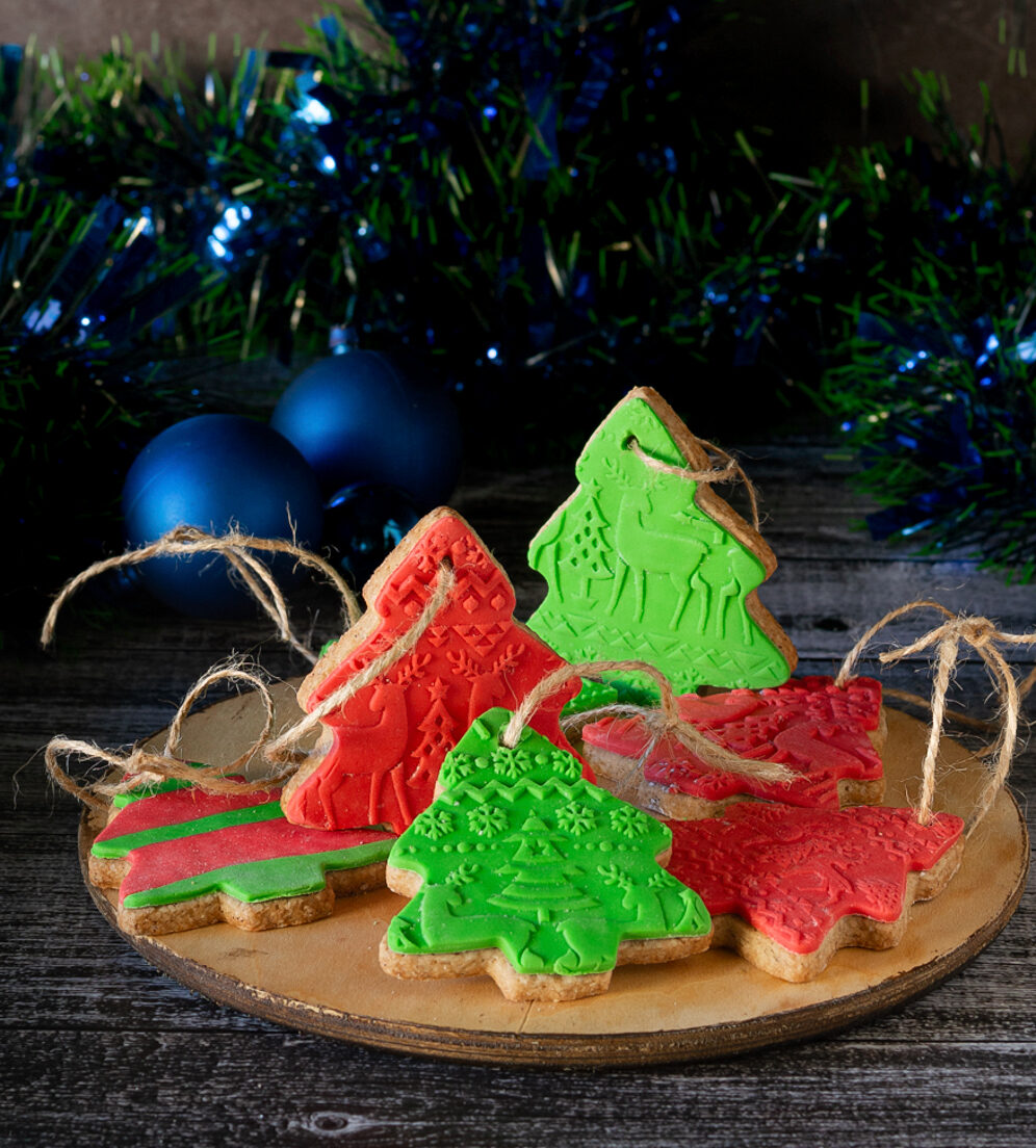 Kerstboomkoekjes met kaneel