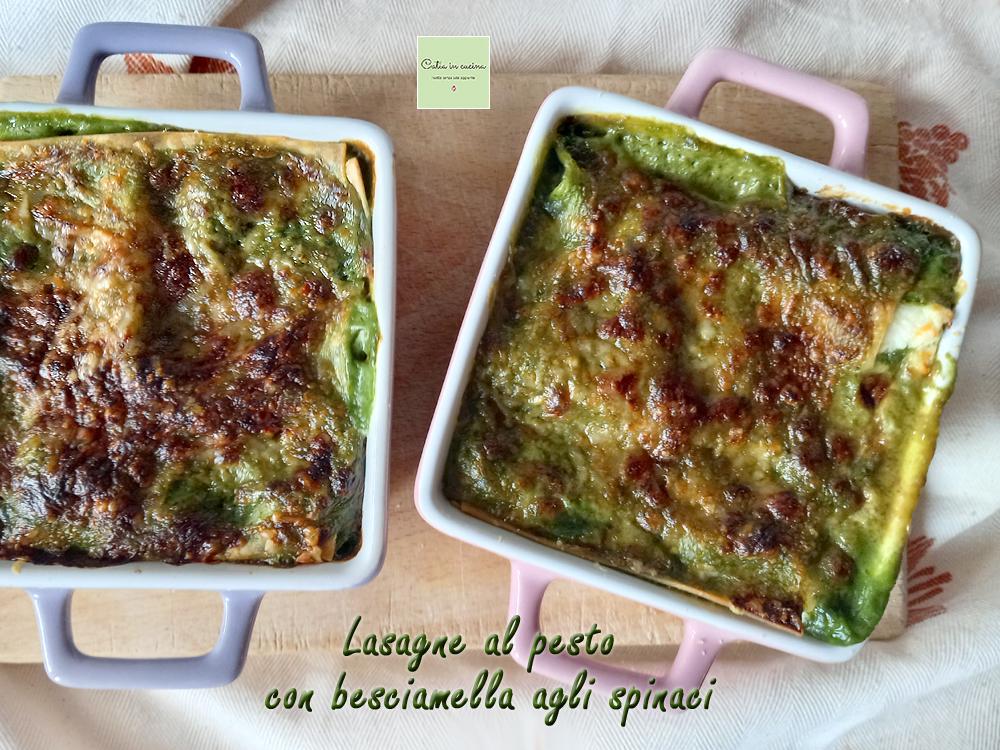 lasagne met pesto en spinazie bechamel