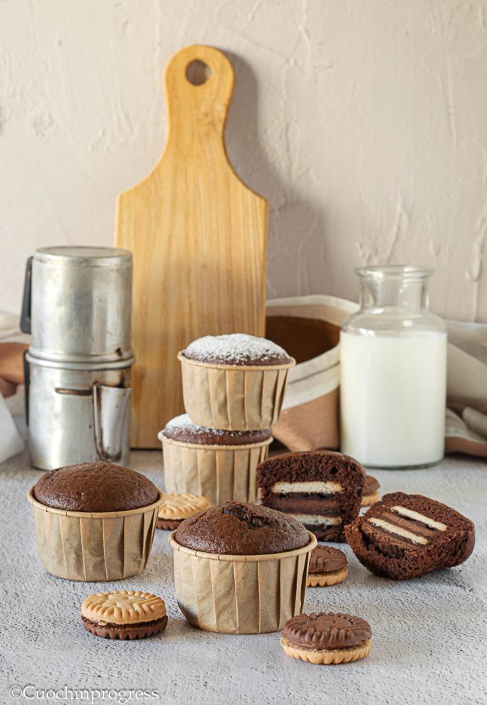 muffin ringo en chocolade