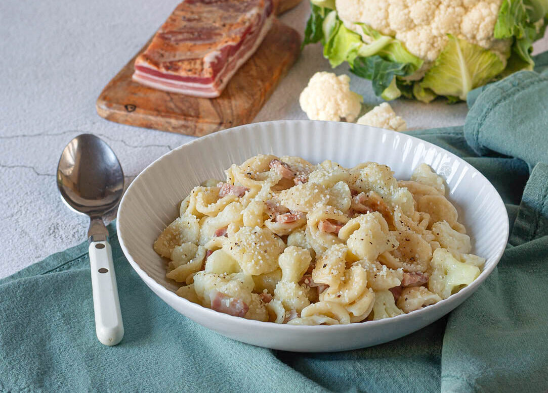 Orecchiette met bloemkool en pancetta