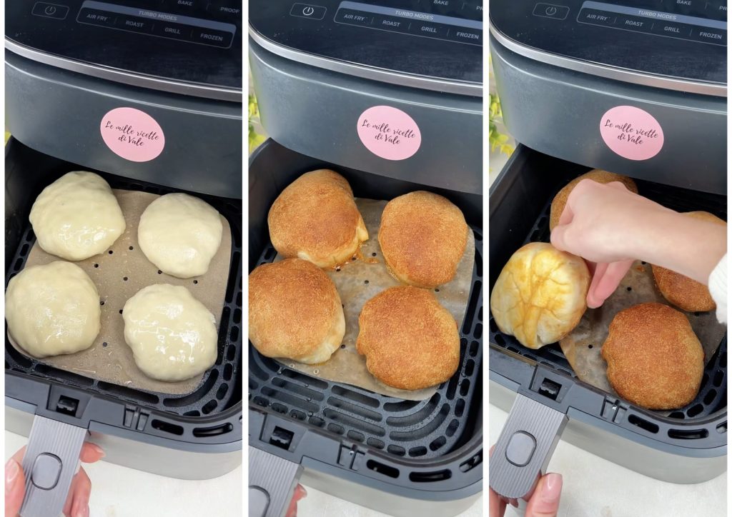 Snelle hamburgers in de airfryer