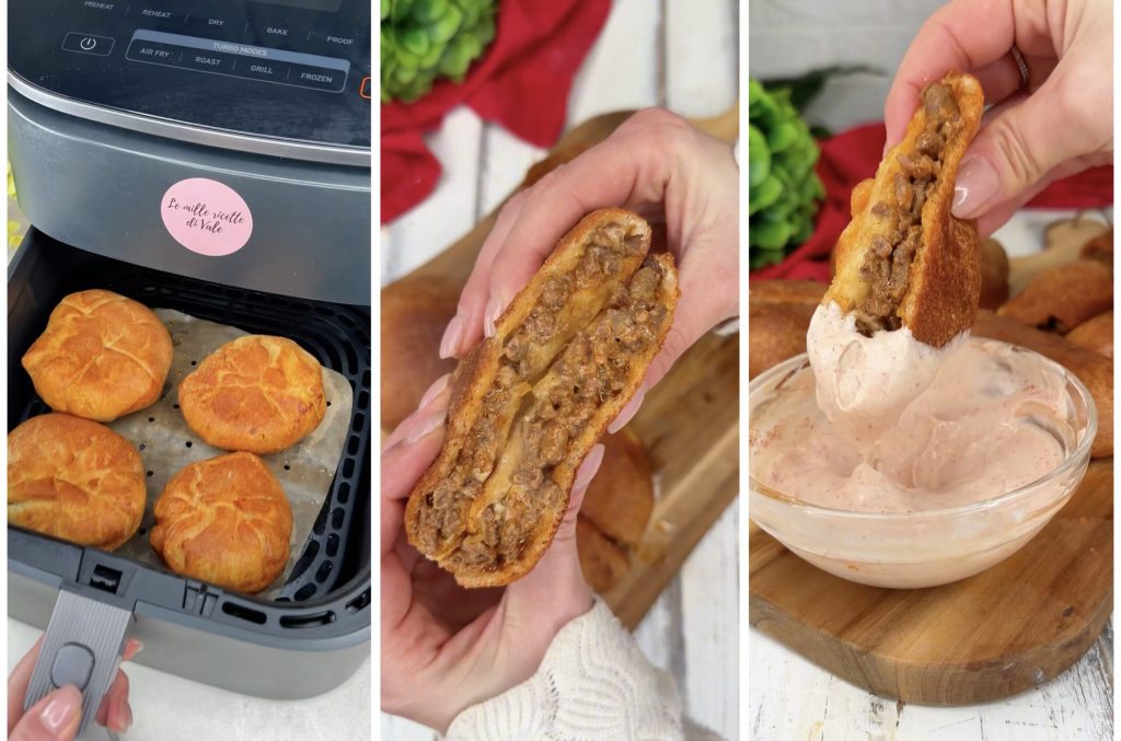 Snelle hamburgers in de airfryer