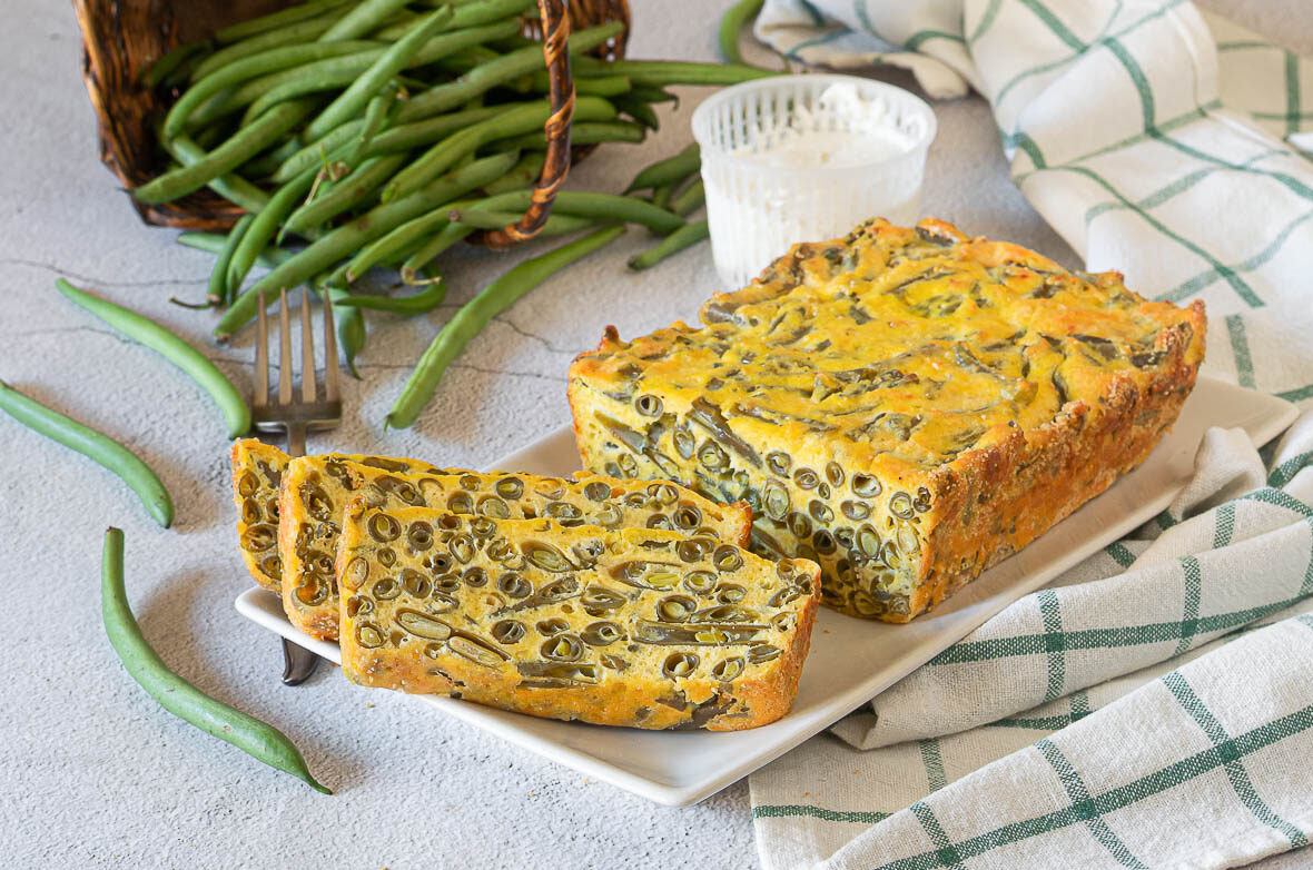 Sformato van sperziebonen en ricotta