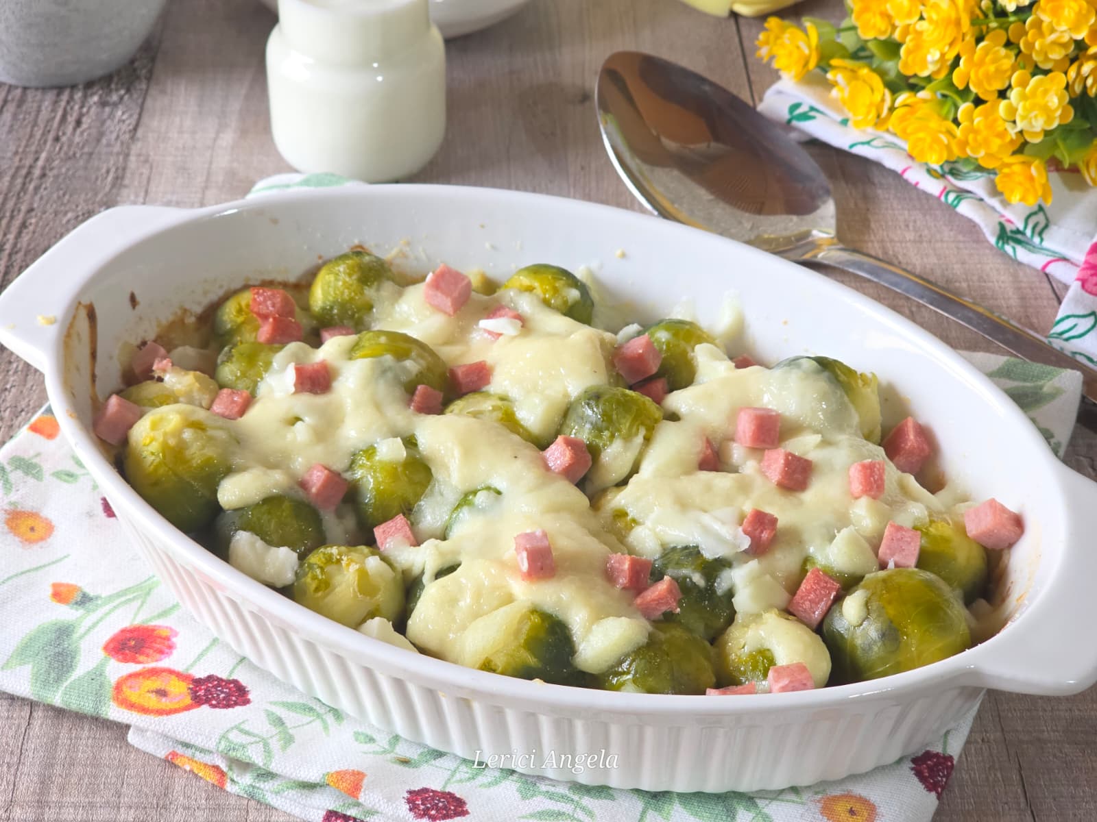 Gegratineerde spruitjes uit de oven of airfryer