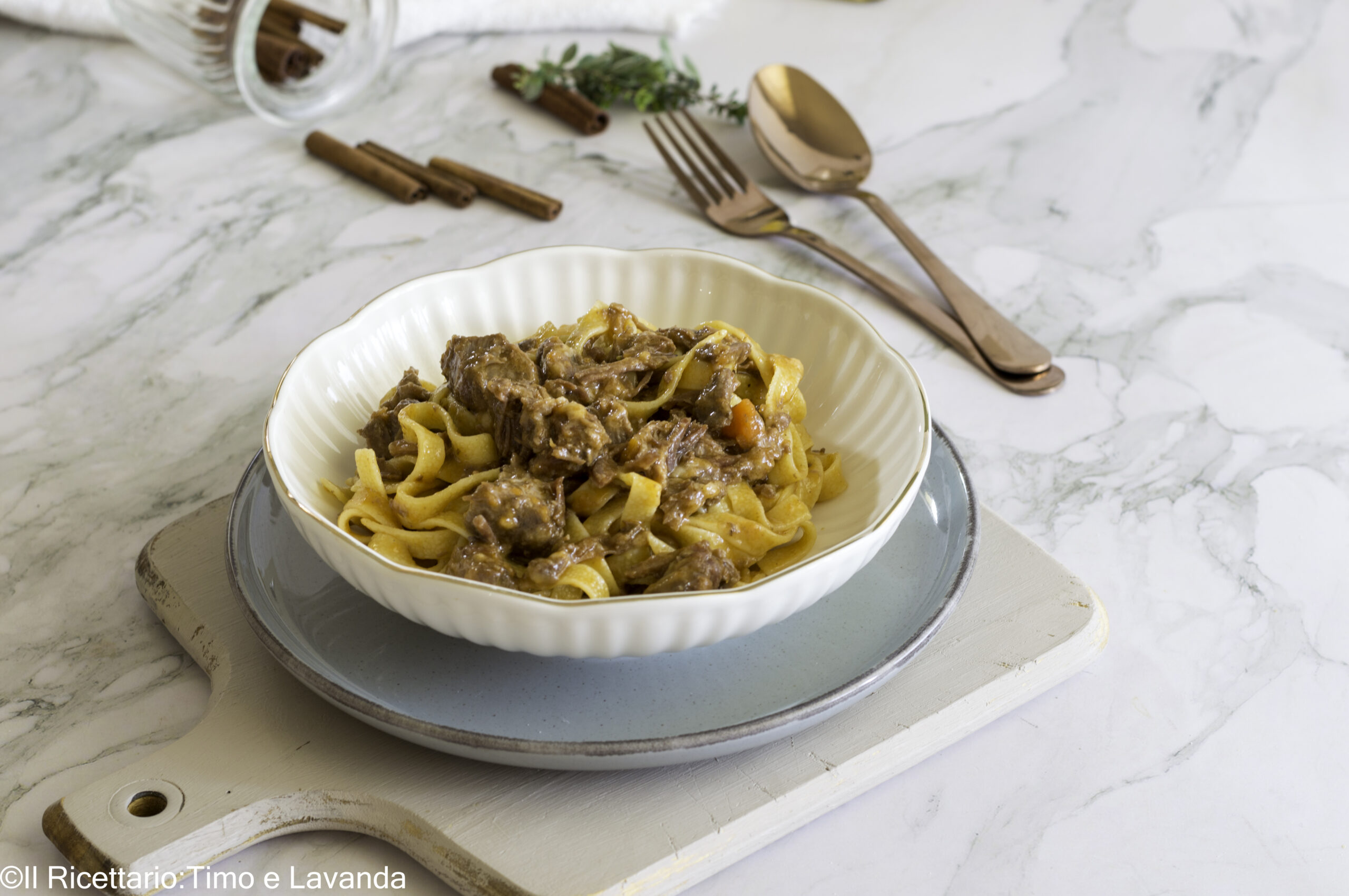 Tagliatelle met wild zwijn